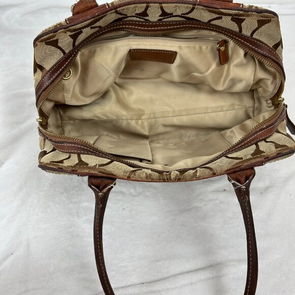 Vintage COACH Hamptons Signature Classic Logo Bag Satchel - Picture 8 of 16